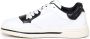 Pinko Wit Zwart Leren Sneakers met Logo White Dames - Thumbnail 4