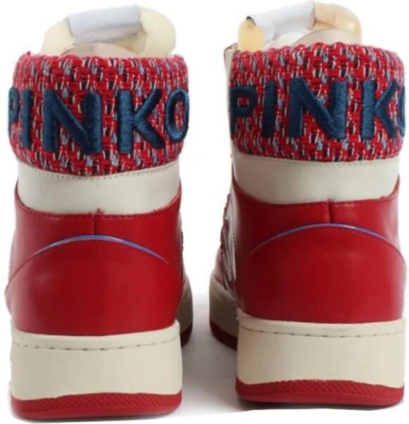 pinko Wit rode sneakers voor dames Red Dames