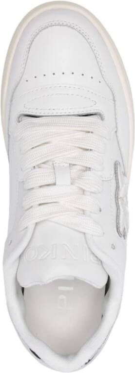 pinko Witte en Zilveren Sneakers Beige Dames