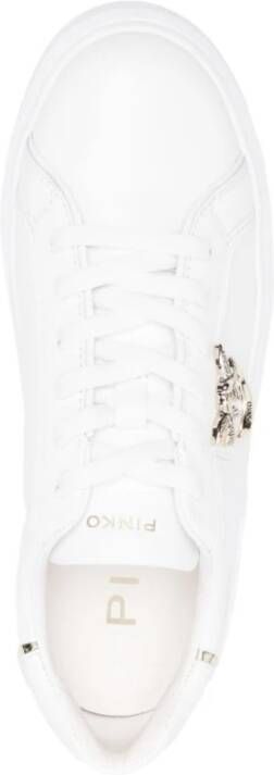 pinko Witte en Zilveren Sneakers voor Vrouwen White Dames