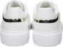 Pinko Witte Flatform Sneakers van Leer met Gouden Logo White Dames - Thumbnail 3