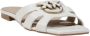 Pinko Witte Leren Sandalen Lente Zomer Collectie White Dames - Thumbnail 6