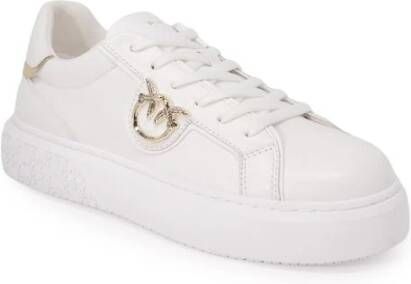 pinko Witte Leren Sneakers Lente Zomer Collectie White Dames