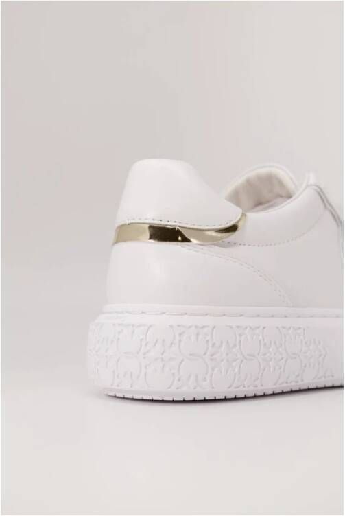 pinko Witte Leren Sneakers Lente Zomer Collectie White Dames