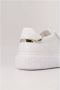 Pinko Leren Sneaker met Polyurethaan Samenstelling White Dames - Thumbnail 7