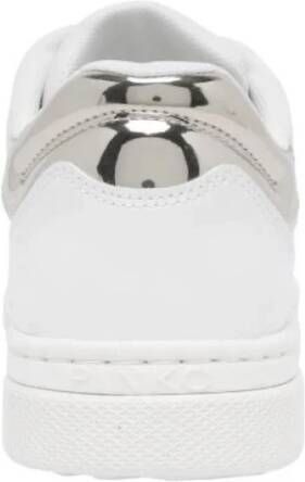 pinko Witte Leren Sneakers met Love Birds Logo White Dames