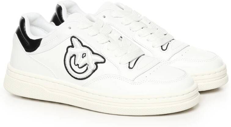 pinko Witte Sneakers met Love Birds Logo White Dames