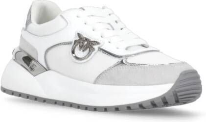 pinko Witte Sneakers met Metalen Details White Dames