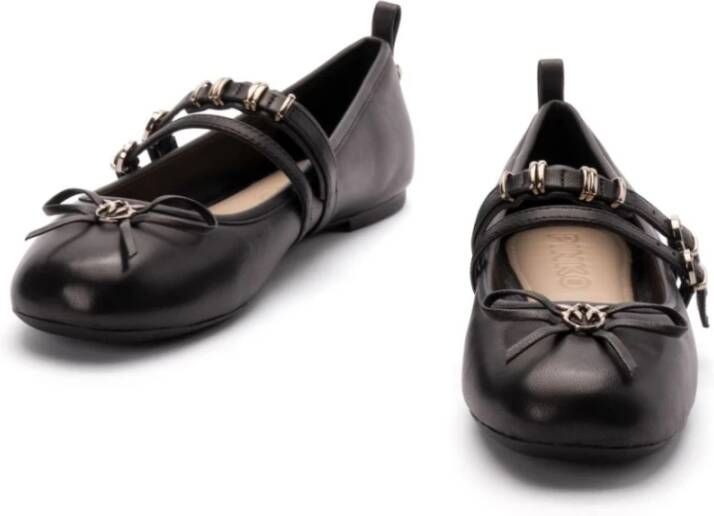 pinko Zwarte Ballerina Schoenen voor Vrouwen Black Dames