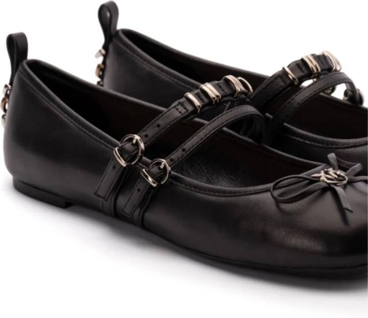 pinko Zwarte Ballerina Schoenen voor Vrouwen Black Dames