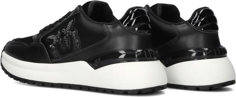 pinko Zwarte GEM 07 Lage Sneakers Black Dames