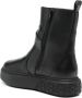 Pinko Zwarte Leren Mid-Top Sneaker Black Dames - Thumbnail 3