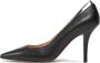 Pinko Zwarte Leren Pumps Black Dames - Thumbnail 4