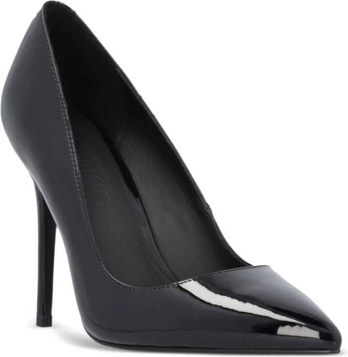 pinko Zwarte Leren Pumps voor Vrouwen Black Dames