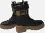 Pinko Zwarte Leren Rits Platte Schoenen Black Dames - Thumbnail 13