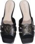 Pinko Zwarte Leren Sandalen Collectie Lente Zomer Black Dames - Thumbnail 23