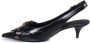 Pinko Zwarte Leren Slingback Band Schoenen Black Dames - Thumbnail 4