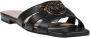 Pinko Zwarte Leren Sandalen Collectie Lente Zomer Black Dames - Thumbnail 17