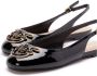 Pinko Zwarte Love Birds Leren Sandalen Black Dames - Thumbnail 3