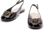 Pinko Zwarte Love Birds Leren Sandalen Black Dames - Thumbnail 5