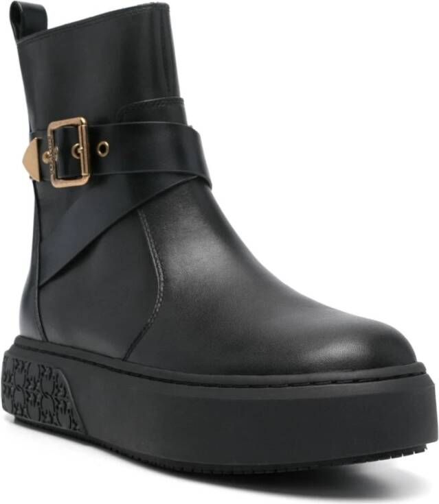 pinko Zwarte Mid Sneaker voor Vrouwen Black Dames