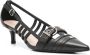 Pinko Zwarte Middelhoge Leren Pumps Black Dames - Thumbnail 4