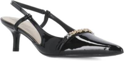 pinko Zwarte Slingback met Metalen Detail Black Dames