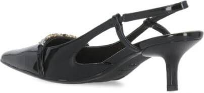 pinko Zwarte Slingback met Metalen Detail Black Dames