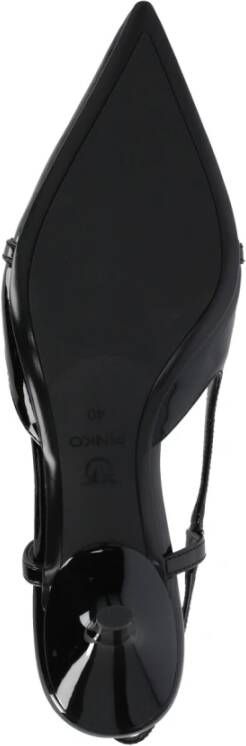 pinko Zwarte Slingback met Metalen Detail Black Dames