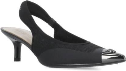 pinko Zwarte Slingback met Metalen Pijlneus Black Dames