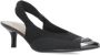 Pinko Zwarte Slingback met Metalen Pijlneus Black Dames - Thumbnail 4