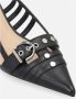 Pinko Zwarte Slingback Puntige Neus Platte Schoenen Black Dames - Thumbnail 5