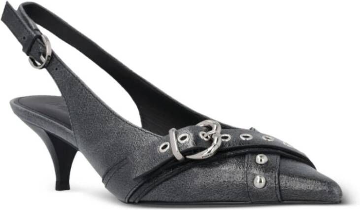 pinko Zwarte Slingback Schoenen Gray Dames