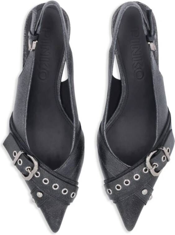 pinko Zwarte Slingback Schoenen Gray Dames