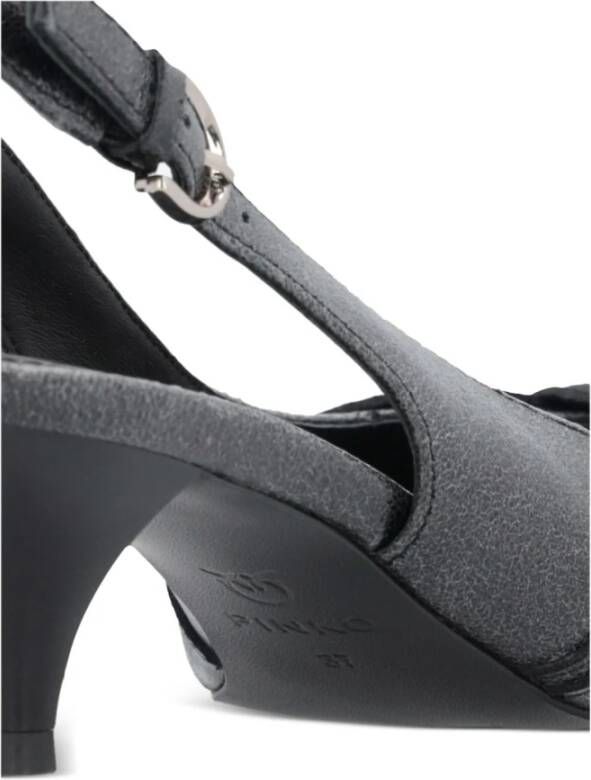 pinko Zwarte Slingback Schoenen Gray Dames