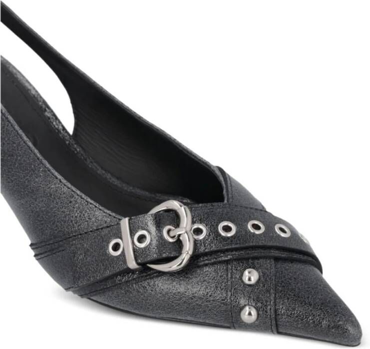 pinko Zwarte Slingback Schoenen Gray Dames