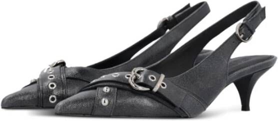 pinko Zwarte Slingback Schoenen Gray Dames