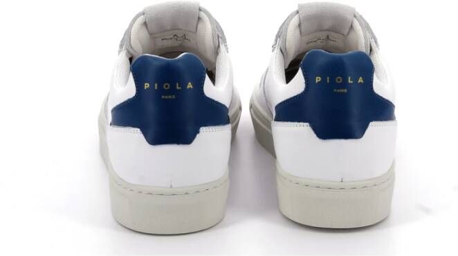 Piola Inti Lage Sneakers Leren Veters White Heren