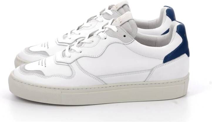 Piola Inti Lage Sneakers Leren Veters White Heren