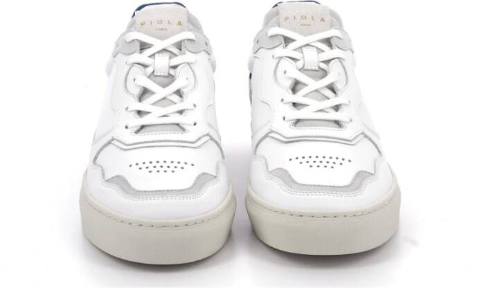 Piola Inti Lage Sneakers Leren Veters White Heren