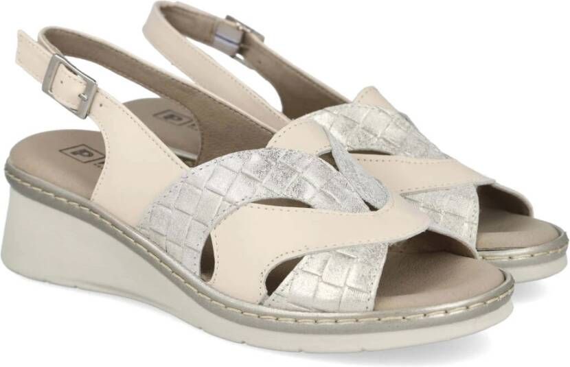 Pitillos Esparto wedges Beige Dames