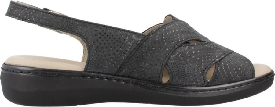 Pitillos Stijlvolle Platte Sandalen Black Dames