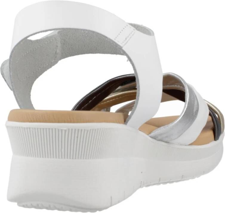 Pitillos Flat Sandals White Dames