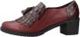 Pitillos Fringe Loafers Red Dames - Thumbnail 4