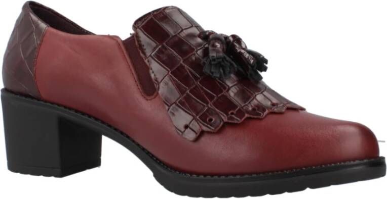 Pitillos Fringe Loafers Red Dames