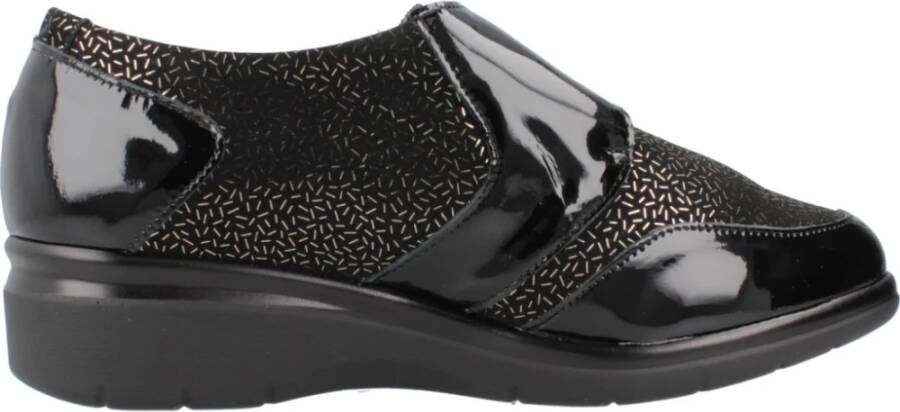 Pitillos Klassieke Loafers met Adhesive Strap Black Dames