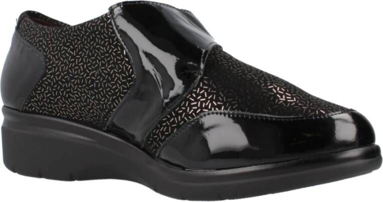 Pitillos Klassieke Loafers met Adhesive Strap Black Dames