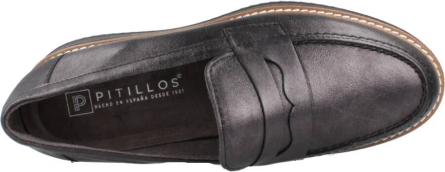 Pitillos Klassieke Mocasin Loafers Black Dames