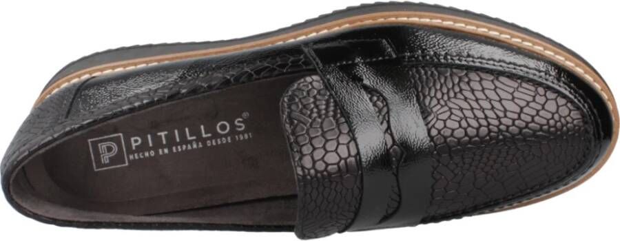 Pitillos Klassieke Mocasin Loafers Black Dames