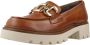 Pitillos Klassieke Mocasin Loafers Brown Dames - Thumbnail 2